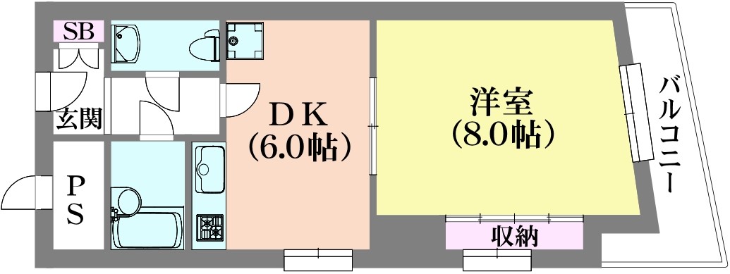 メゾン中町の間取り写真
