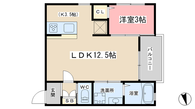 ショコラ音羽の間取り写真