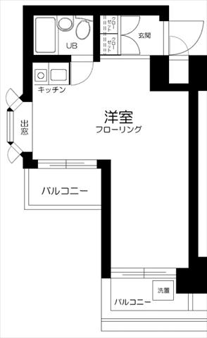 ＪＲ埼京線 渋谷駅 徒歩9分 5階建 築44年の間取り写真