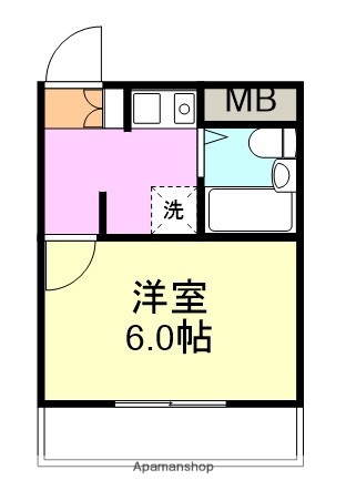 小田急小田原線 本厚木駅 徒歩20分 4階建 築35年の間取り写真