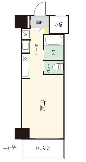 ＪＲ山手線 秋葉原駅 徒歩7分 10階建 築43年の間取り写真