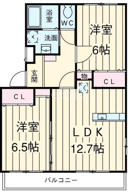 ルネスKMIIIの間取り写真