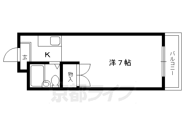 地下鉄烏丸線 鞍馬口駅 徒歩3分 3階建 築45年の間取り写真