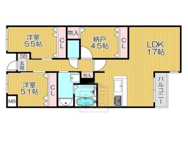 GRAND STEADY桜の町の間取り写真
