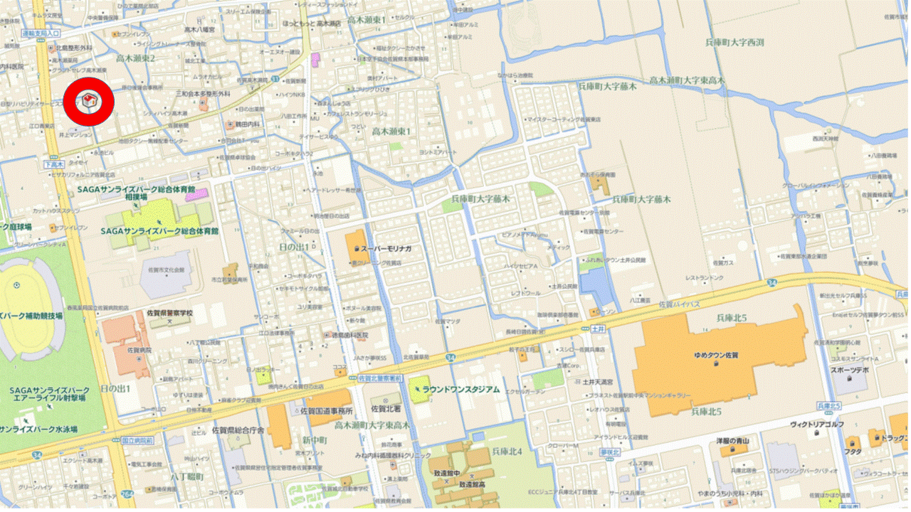 その他　私立西九州大学佐賀キャンパス（その他）まで1912m