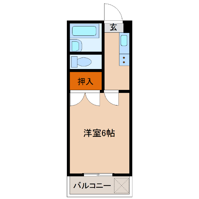 カーサＴＩＫＩ南宮崎の間取り