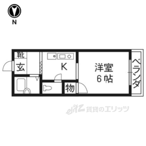 【衣笠ハイツの間取り】