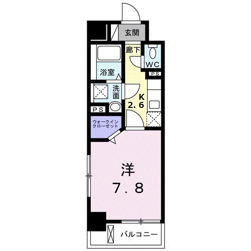 呉市海岸のアパートの間取り