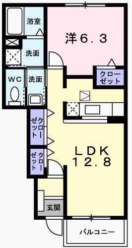 ミルト　アンジュIIの間取り