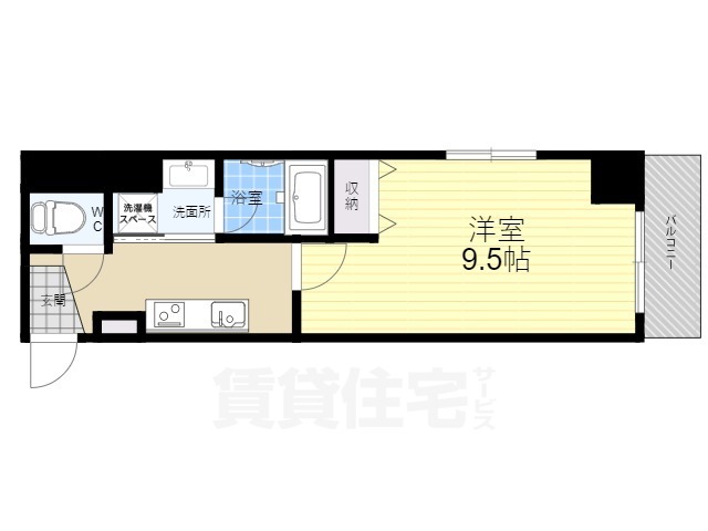 アスヴェル京都東寺前の間取り