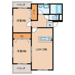 プレステージ加奈陀の間取り