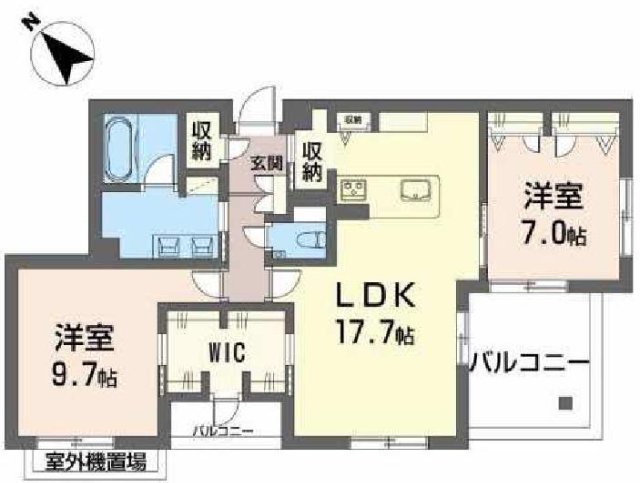 安城市桜町のマンションの間取り