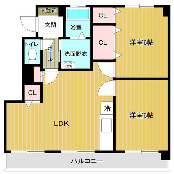 菊池マンションＢの間取り