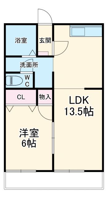 ハイツ清水Ｆ棟の間取り