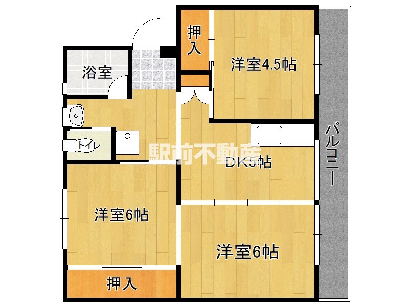 ビレッジハウス城島ＩＩの間取り