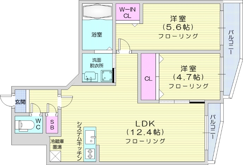 S-RESIDENCE札幌東astrazeの間取り