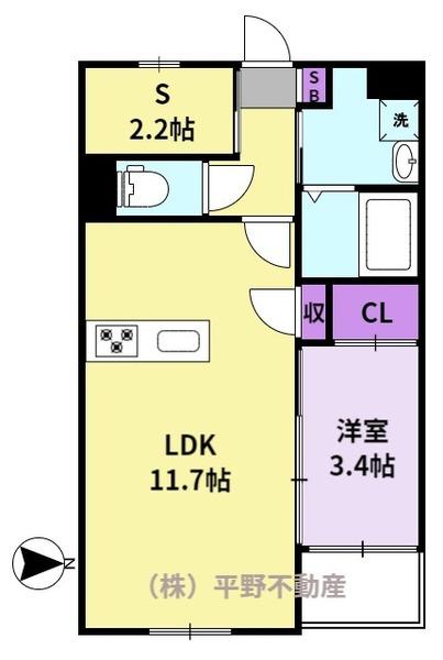 ベルオロール大善寺の間取り