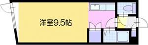 【江別市文京台東町のアパートの間取り】