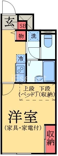 八街市八街のアパートの間取り