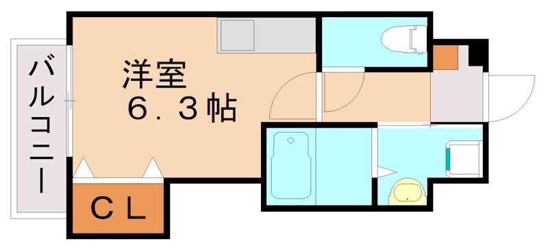 北九州市小倉北区清水のマンションの間取り