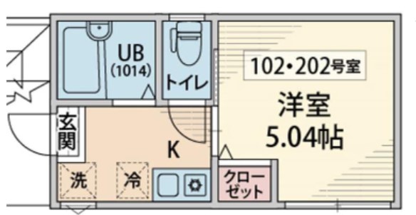 北区赤羽台のアパートの間取り