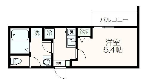 ＭＥＬＤＩＡ堀之内３丁目の間取り