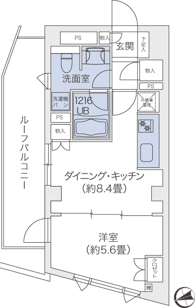 代官山BLESS鉢山の間取り