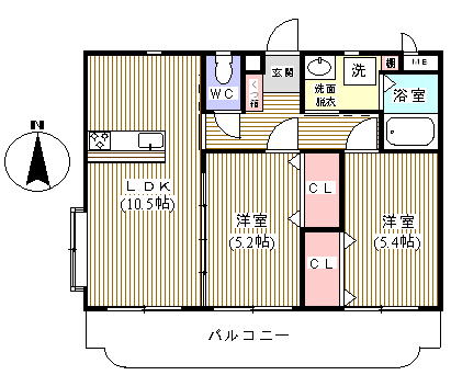 西都フェニックスＭの間取り