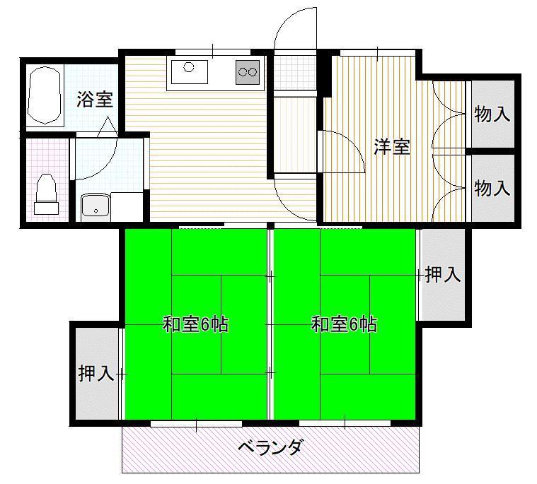 パレドール麓山の間取り