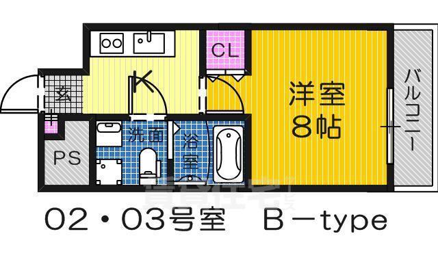 堺市堺区宿院町東のマンションの間取り