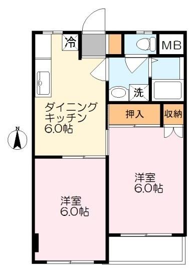 川崎市多摩区菅のマンションの間取り