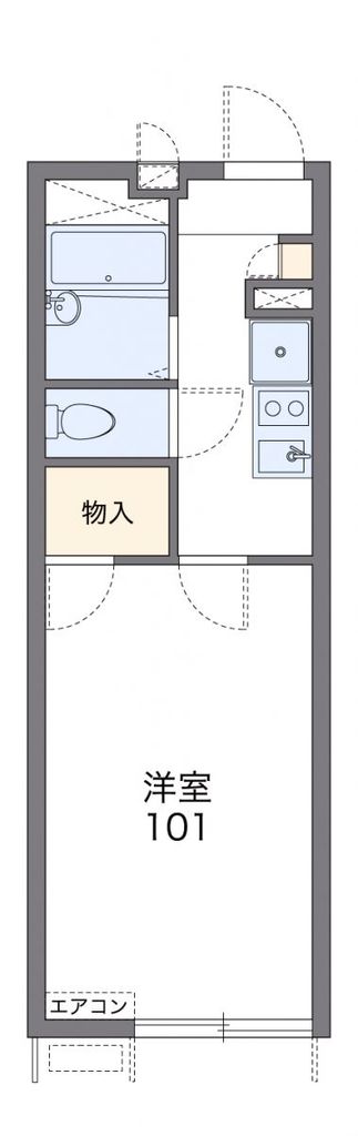 横浜市瀬谷区中央のアパートの間取り