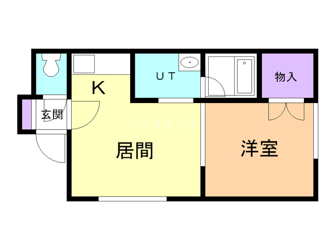 札幌市北区北三十三条西のアパートの間取り