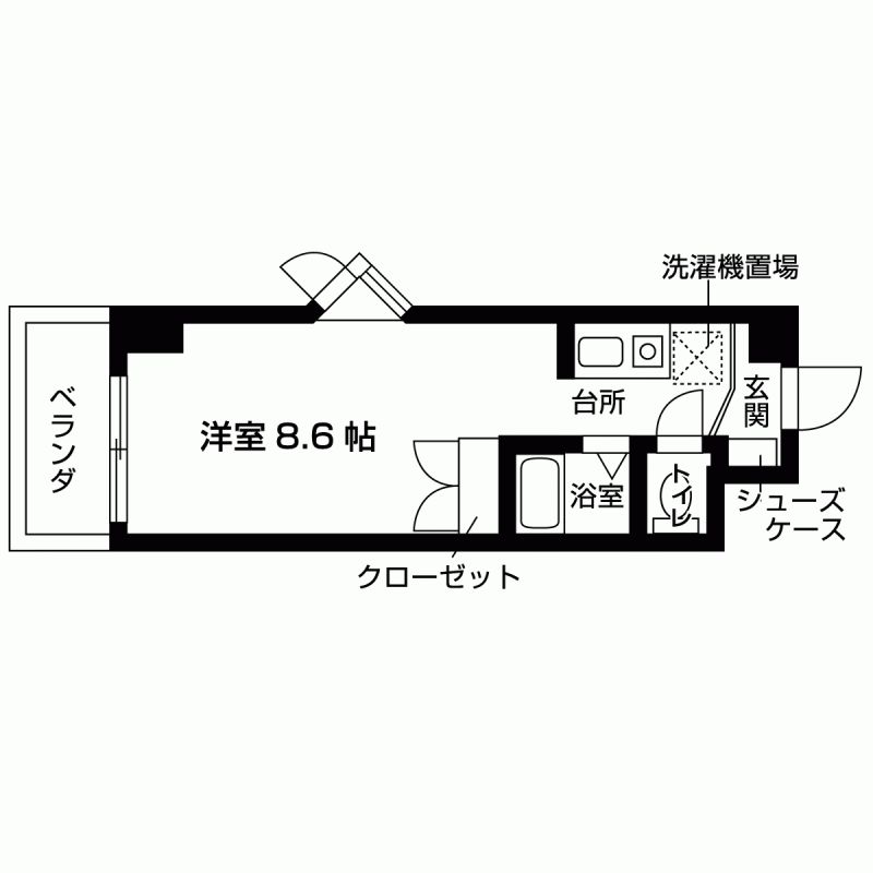 アミティ宝塚の間取り