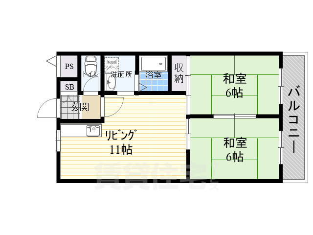 メゾンカタケの間取り