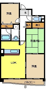 名古屋市緑区兵庫のマンションの間取り