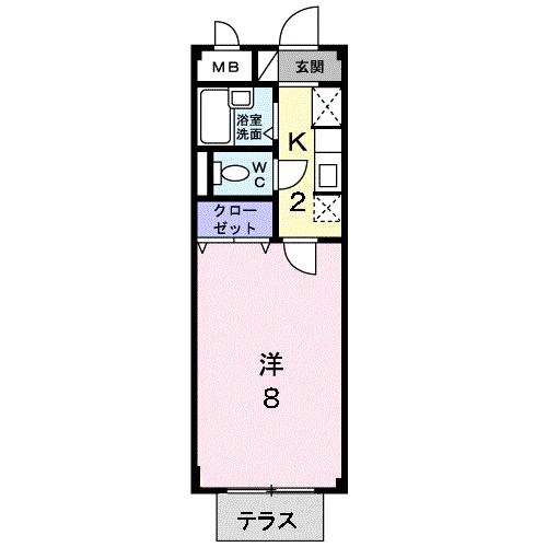 メゾンサンスカイＡの間取り