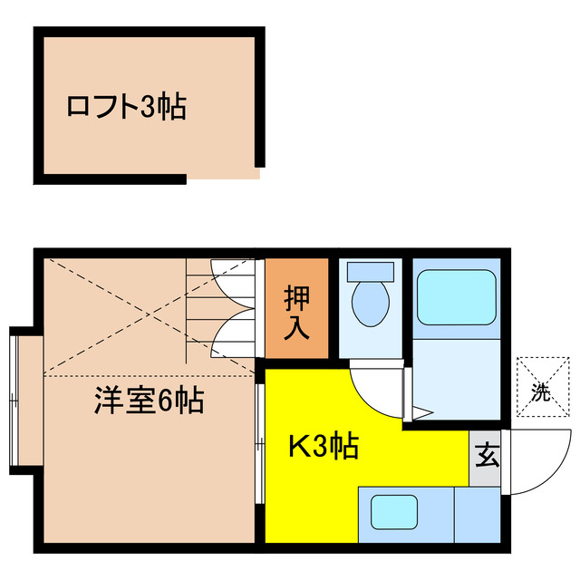 リゾートインピーチハウスの間取り