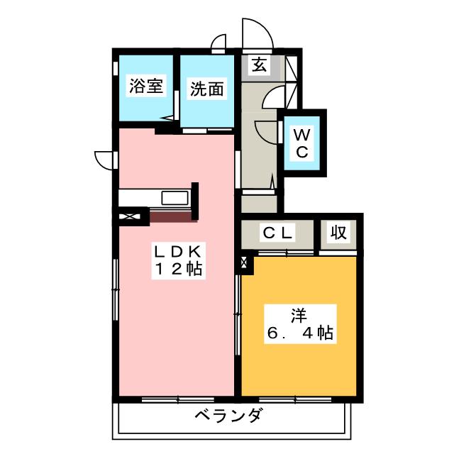 リバーシティ砂金Ｃの間取り