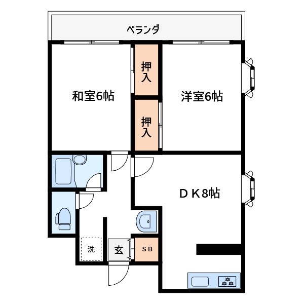 新潮通り一番館の間取り