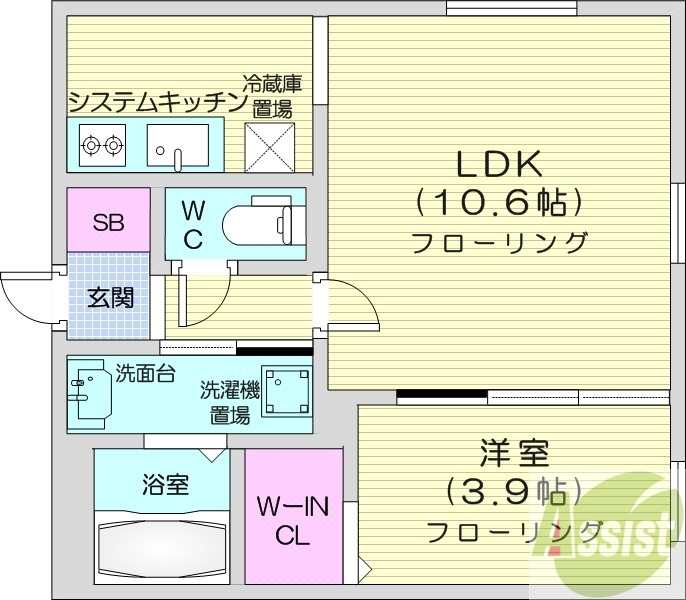 NOVA山鼻の間取り