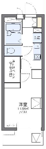 レオパレスパラーム　ユーマの間取り