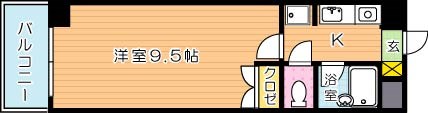 ＫＭマンション八幡駅前IIIの間取り