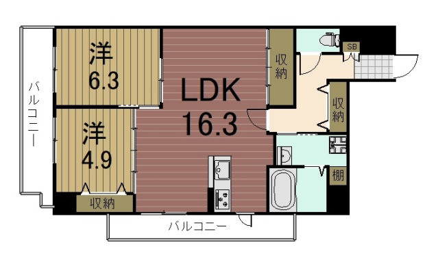 サン・ユーIIの間取り