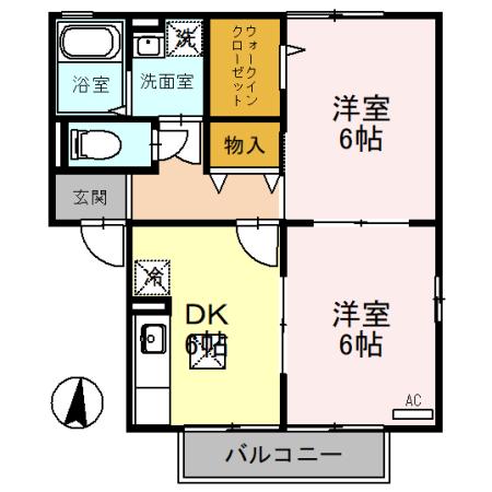 アンバサダーヒルズ Ｇの間取り