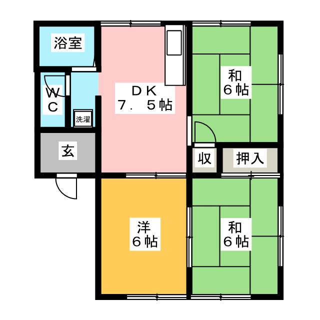 メゾンコエドＢの間取り