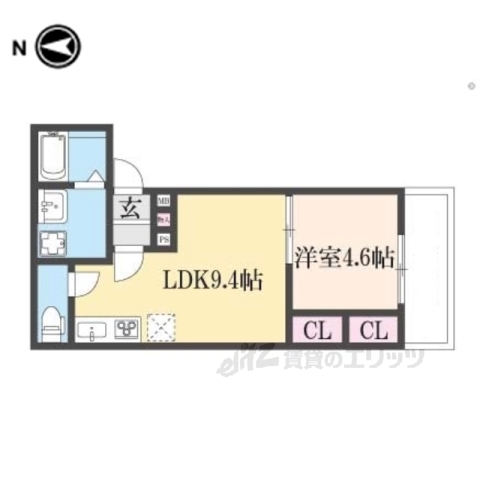 クレアール堺町２の間取り