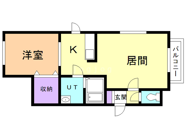 札幌市白石区菊水五条のマンションの間取り