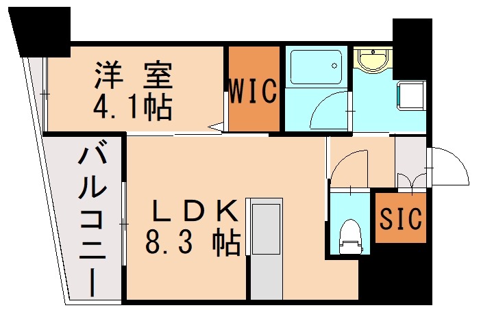 ラクレイス香椎駅前の間取り