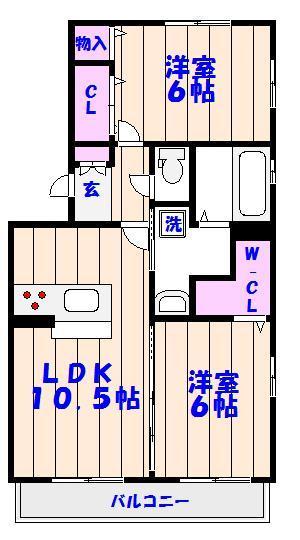 フェリーチェＡの間取り